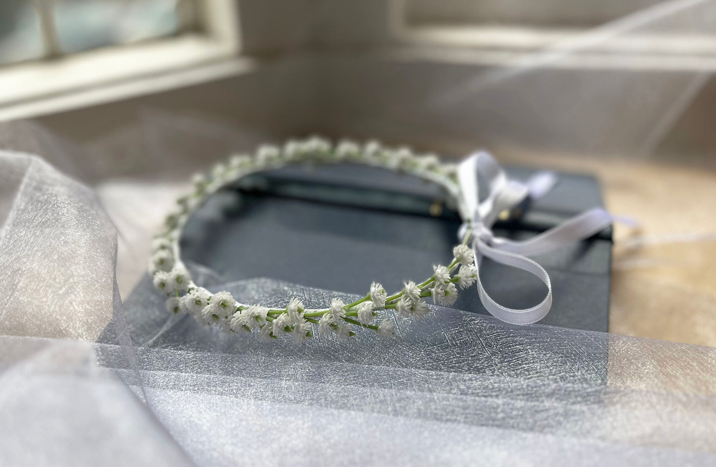 Thin Baby's Breath Gypsophila Flower Crown