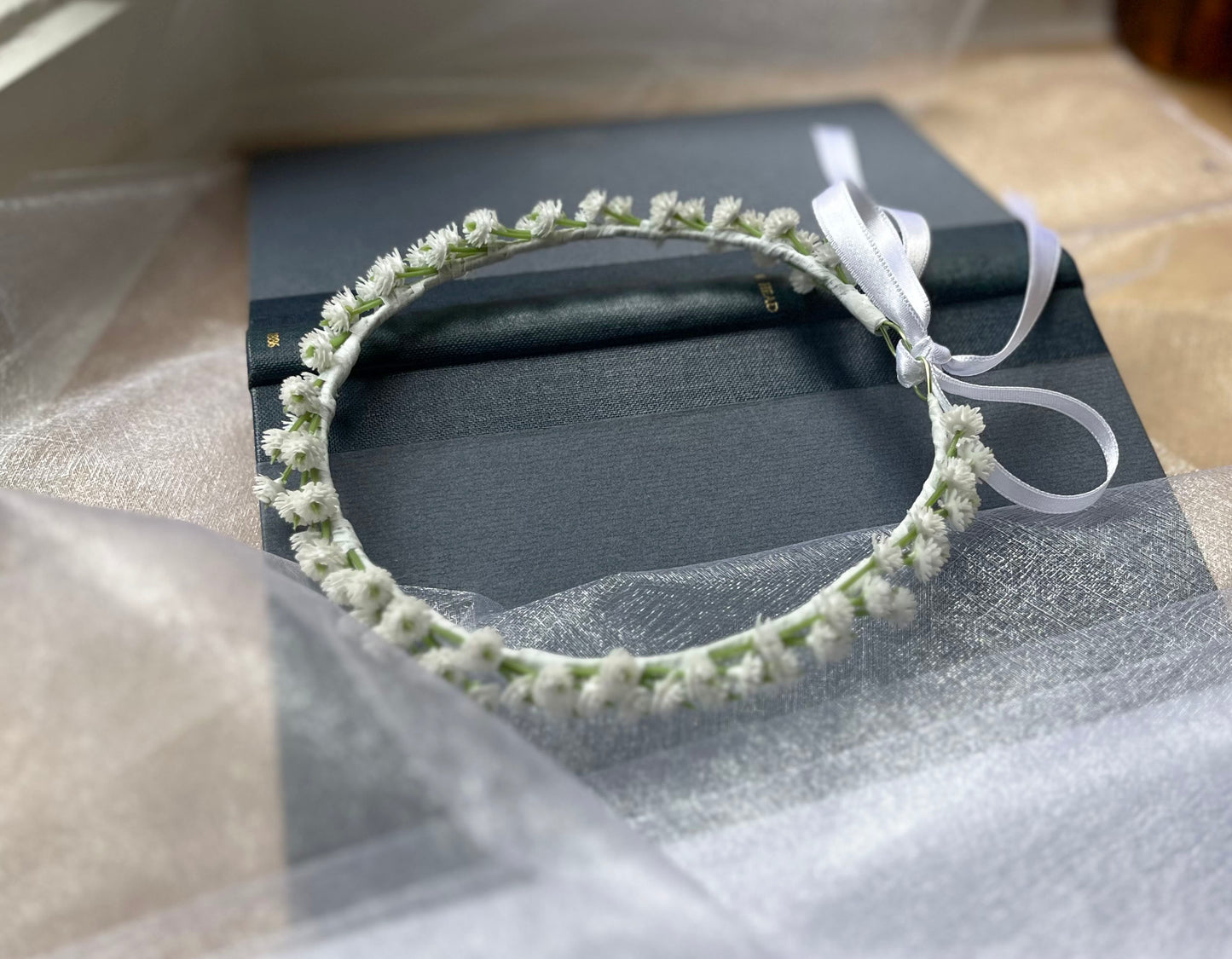 Thin Baby's Breath Gypsophila Flower Crown