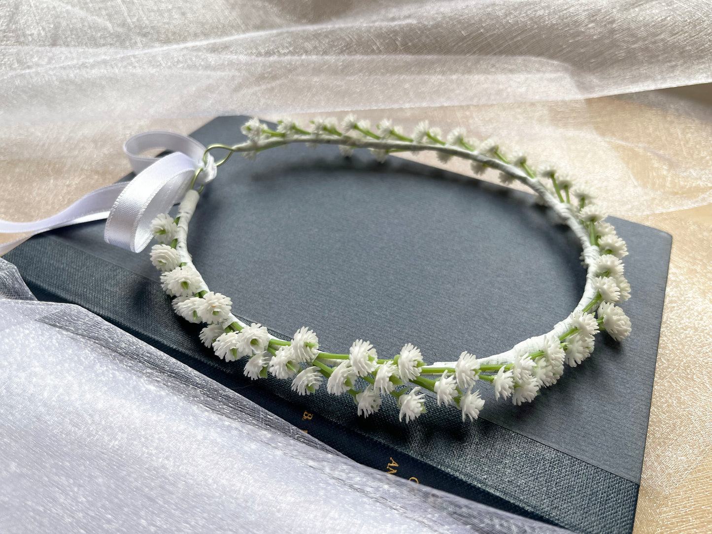 Thin Baby's Breath Gypsophila Flower Crown