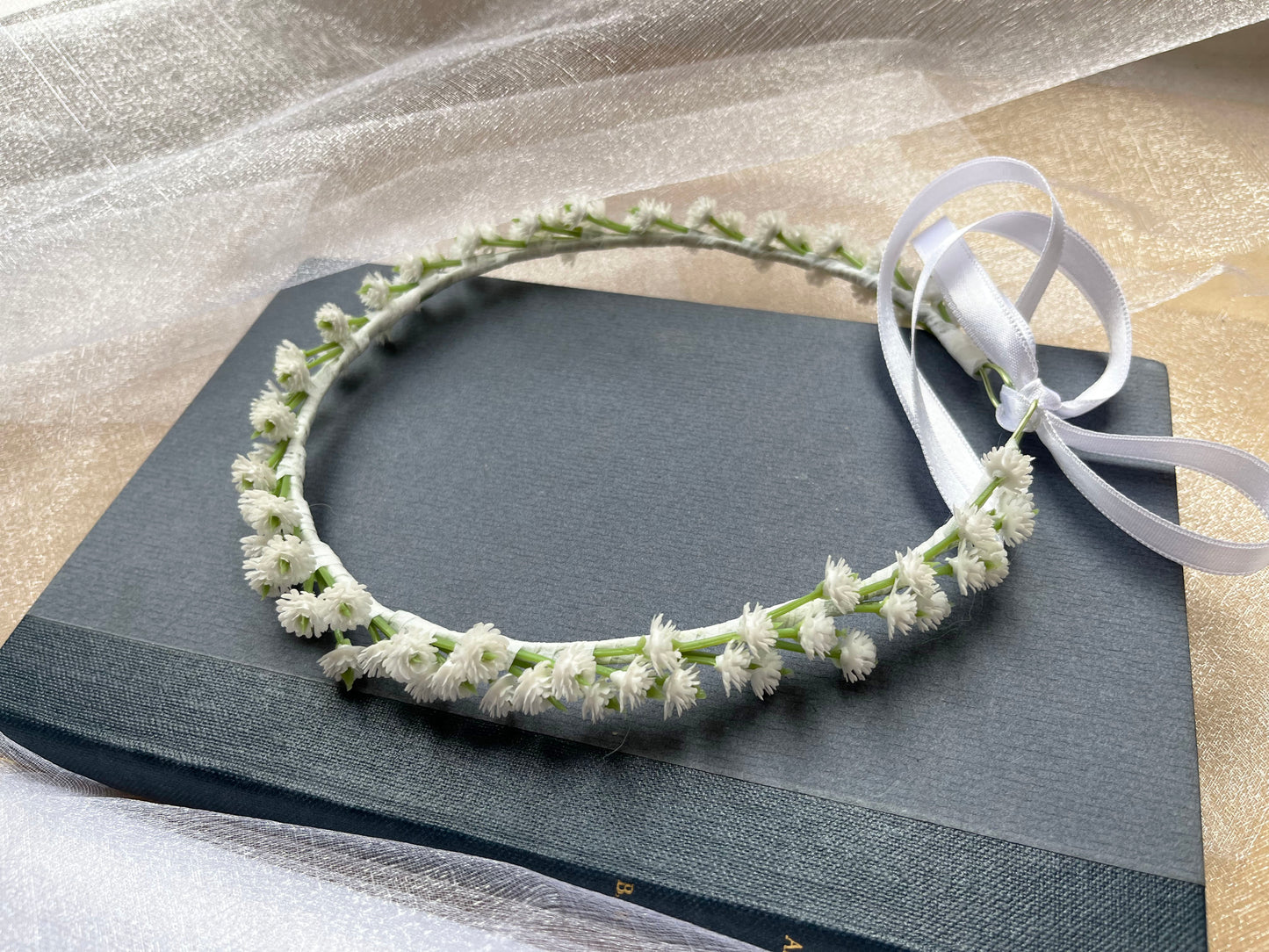 Thin Baby's Breath Gypsophila Flower Crown