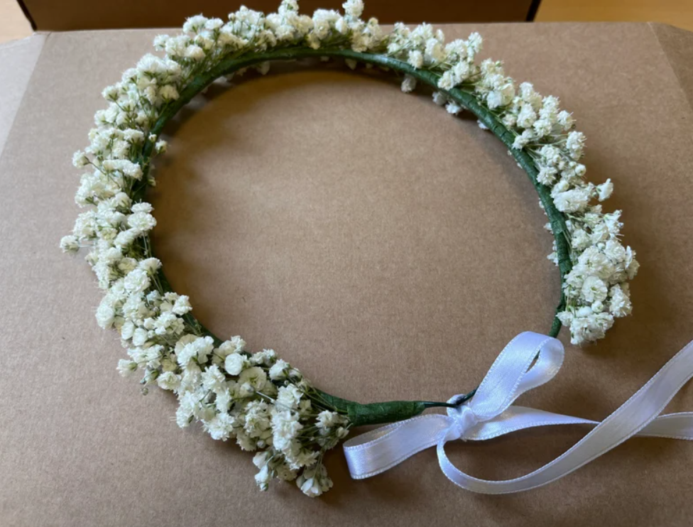 Thin Baby's Breath Gypsophila Flower Crown