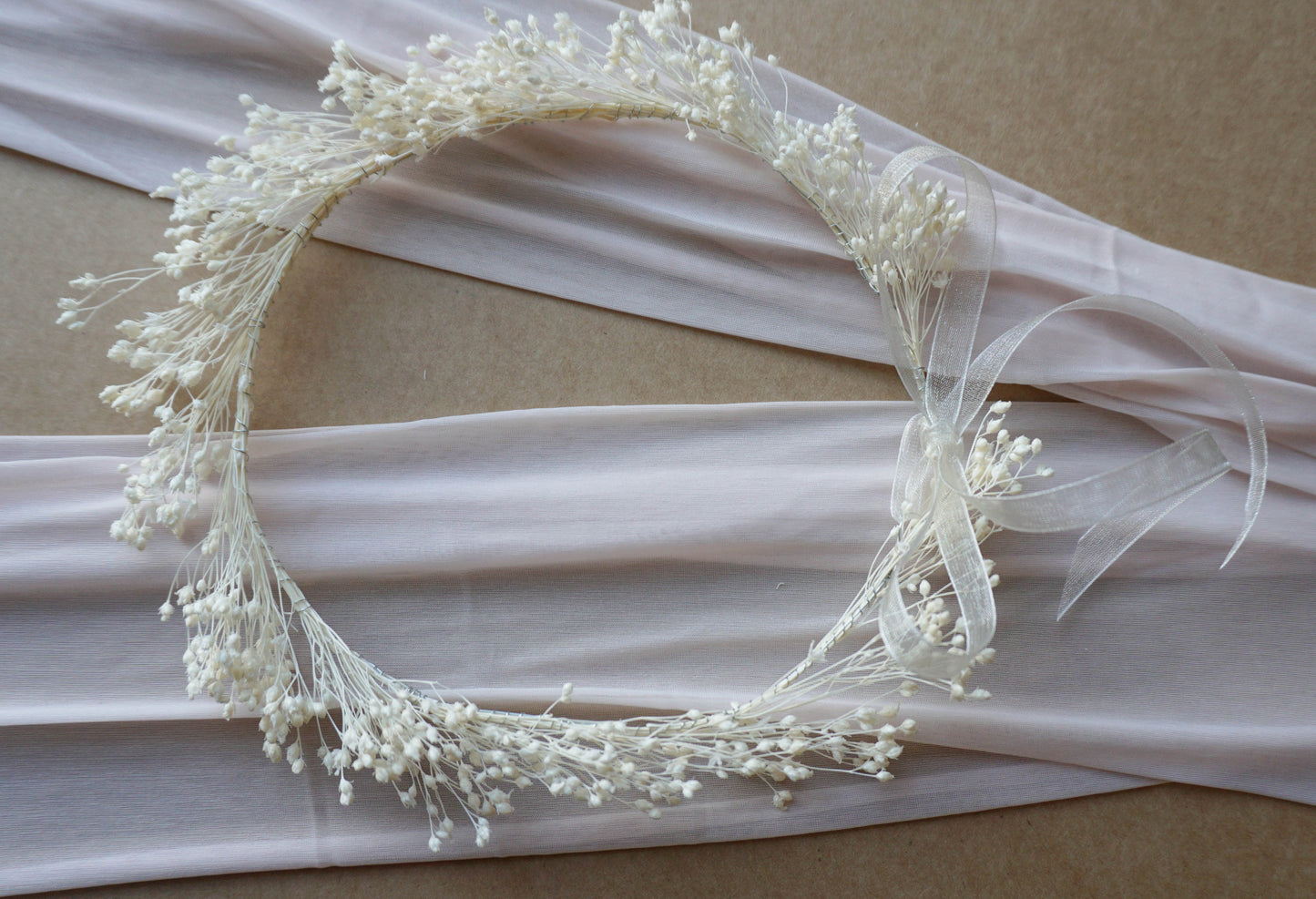 Everlasting Gypsophila Flower Crown
