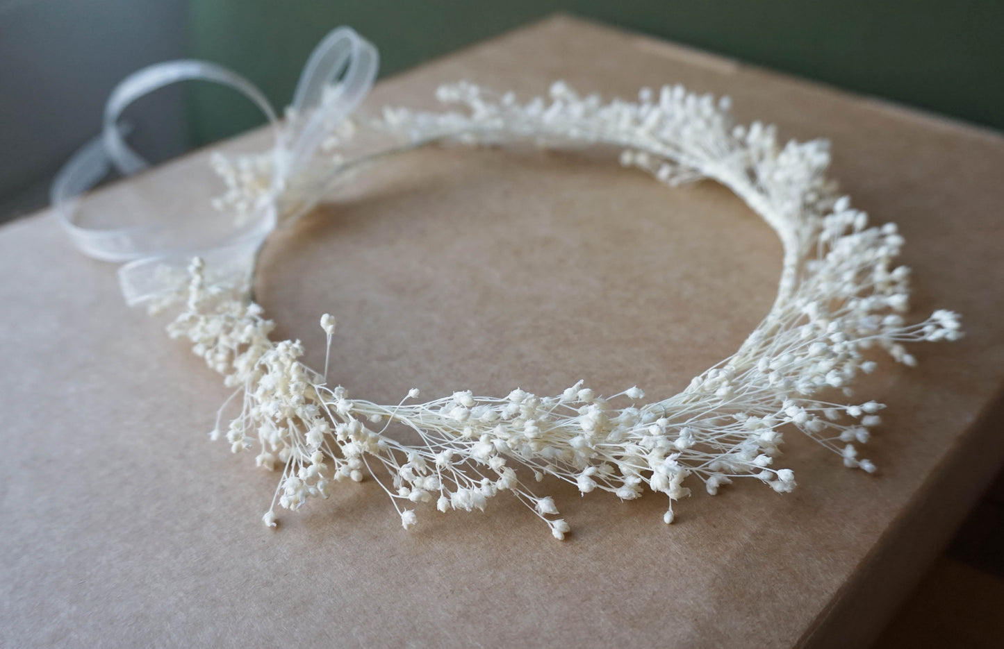 Everlasting Gypsophila Flower Crown