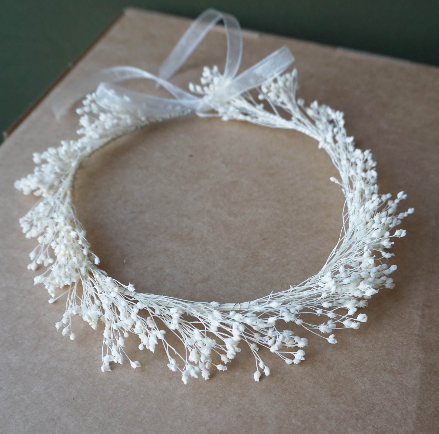 Everlasting Gypsophila Flower Crown