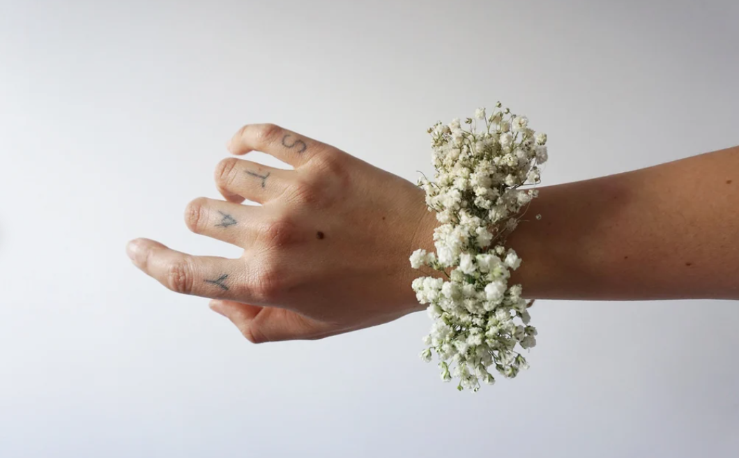 Bridal Gypsophila Wrist Corsage