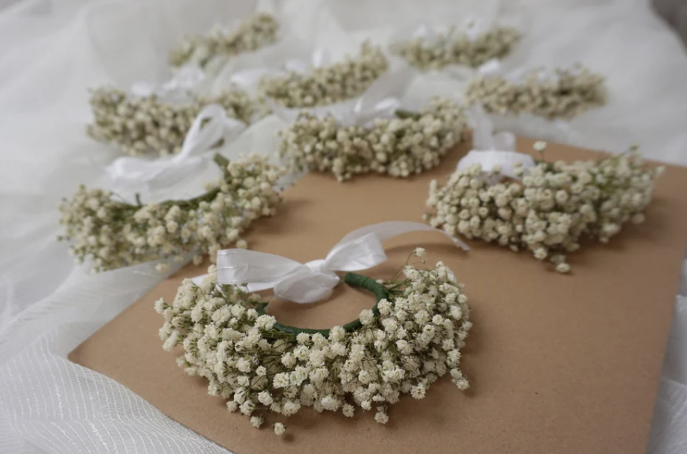 Bridal Gypsophila Wrist Corsage