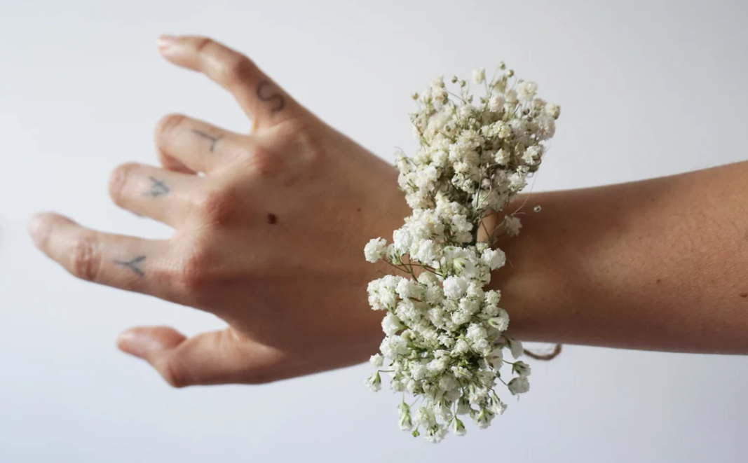 Bridal Gypsophila Wrist Corsage