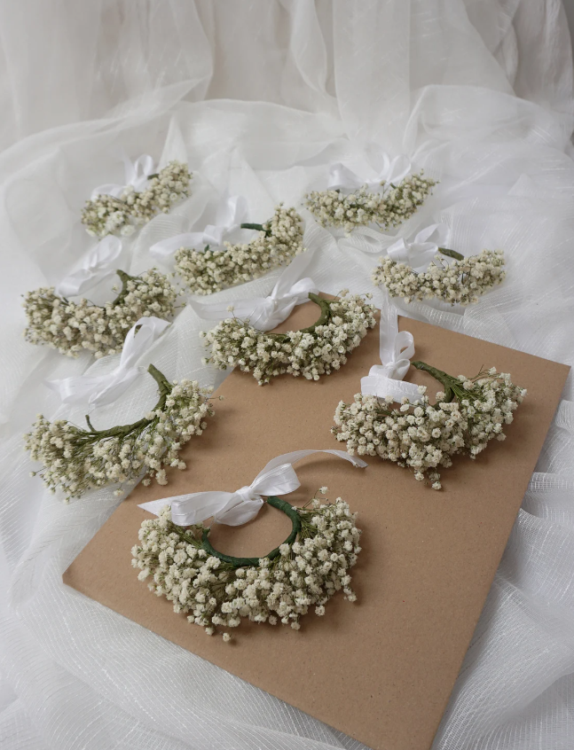 Bridal Gypsophila Wrist Corsage