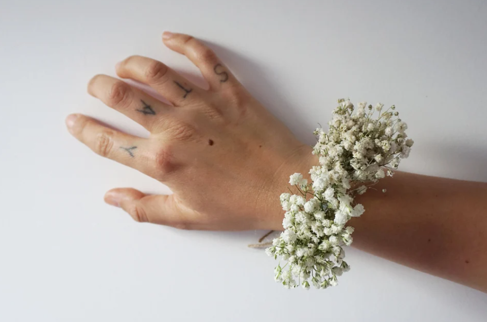 Bridal Gypsophila Wrist Corsage