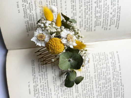 Dried Flower Flower Comb Buttonhole For Wedding Baptism Birthday Party Henna Nights