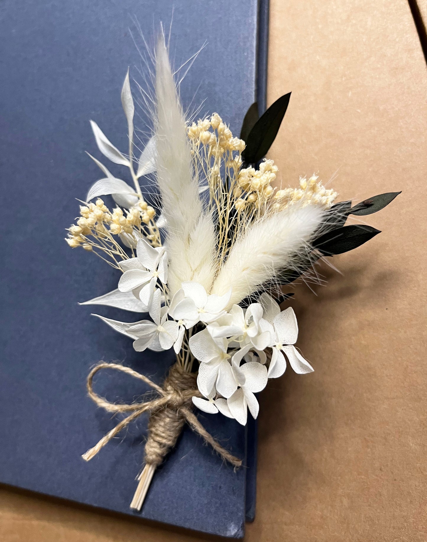 Dried Flower Buttonhole For Wedding Baptism Birthday Party