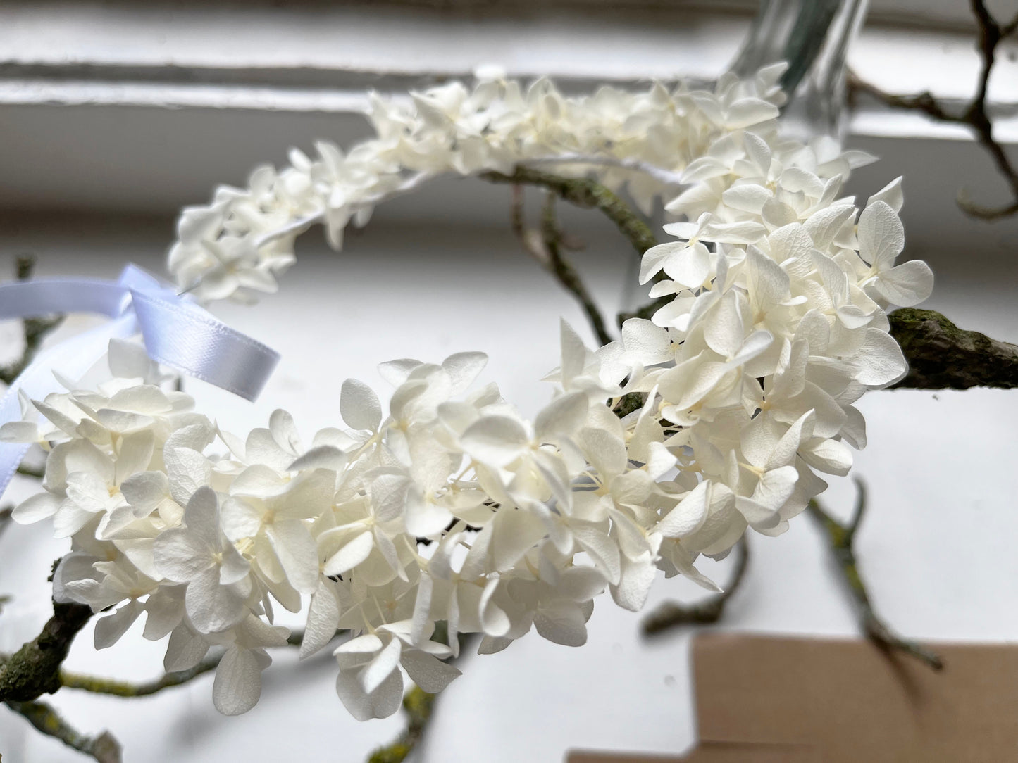 Everlasting White Flower Crown