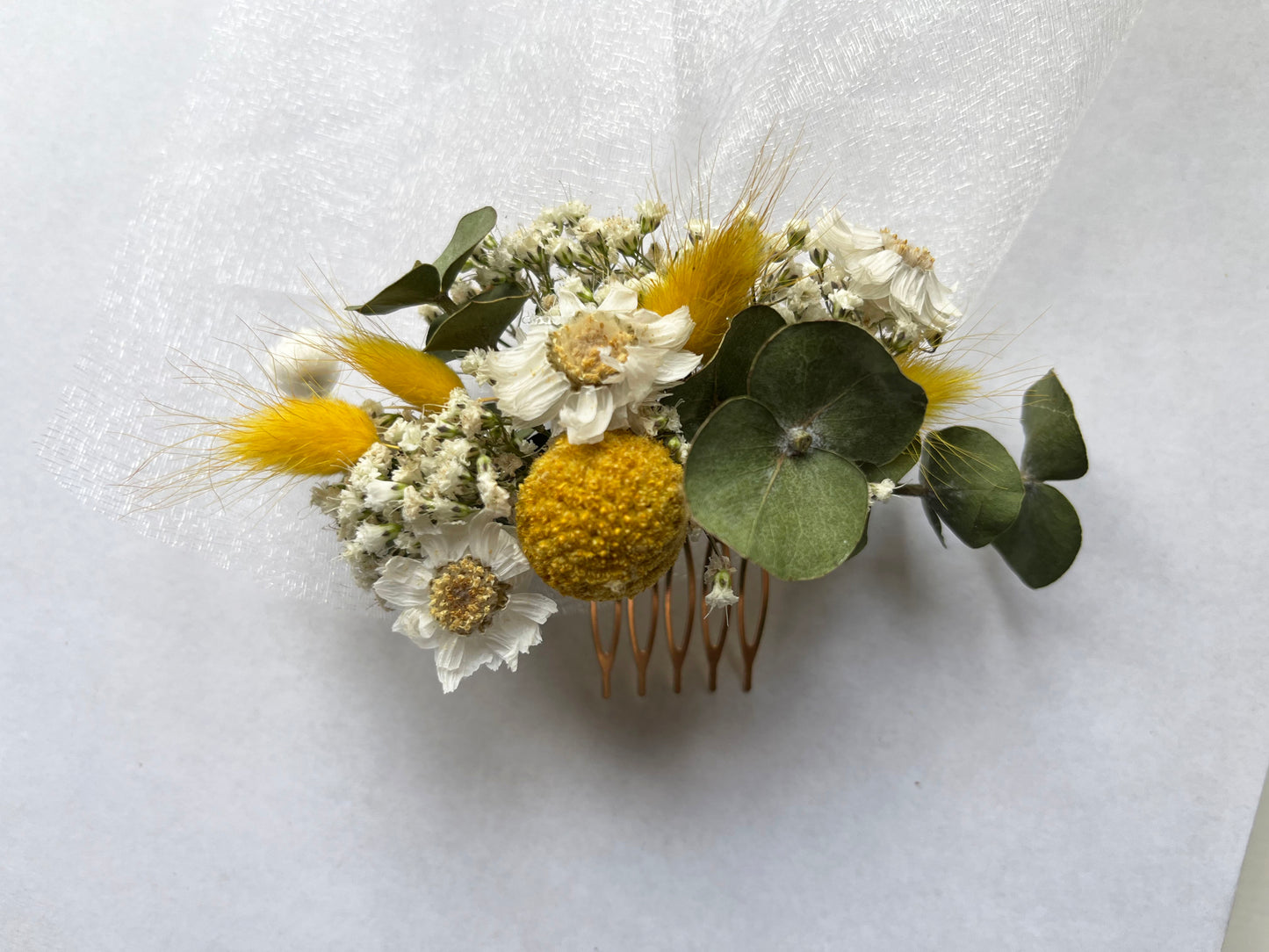 Dried Flower Flower Comb Buttonhole For Wedding Baptism Birthday Party Henna Nights