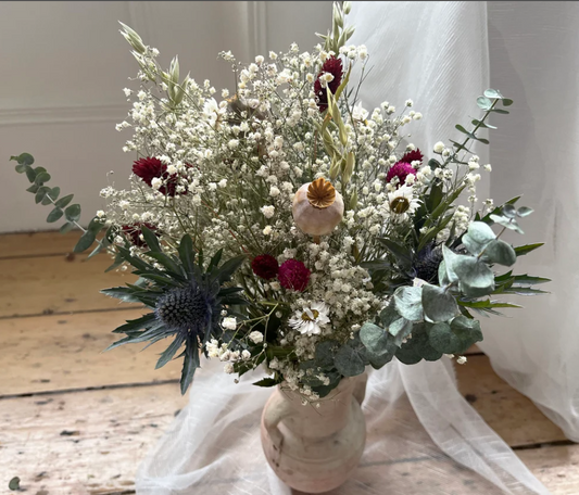 Rustic Dried Flower Bridal Bouquet Set