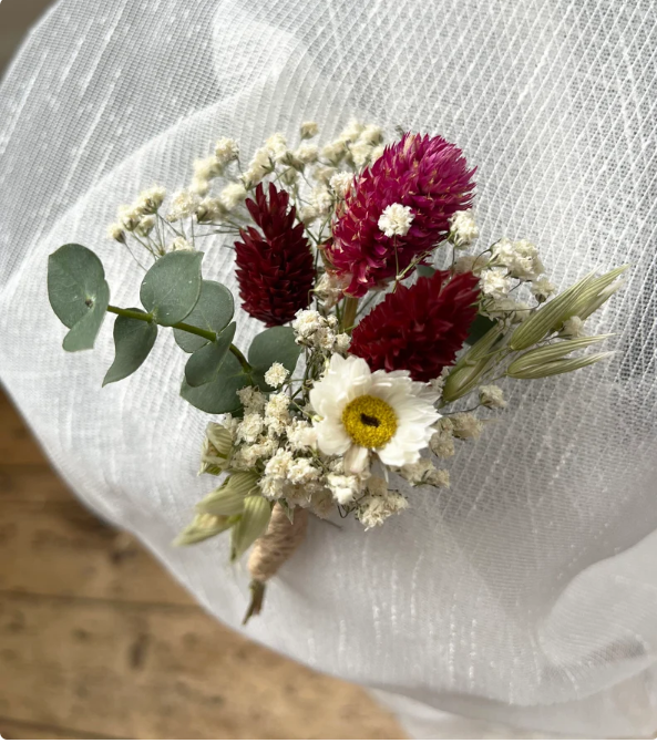 Rustic Dried Flower Bridal Bouquet Set