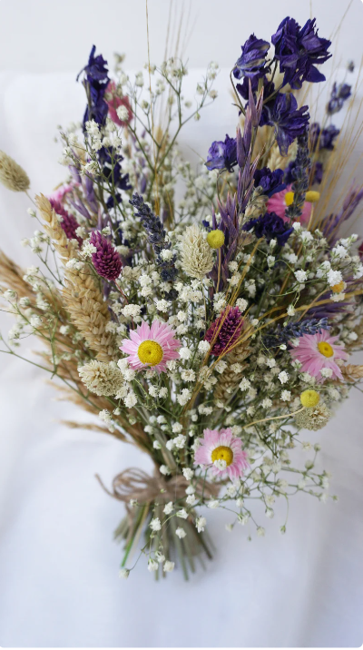 Wild Flower Bridal Bouquet Set