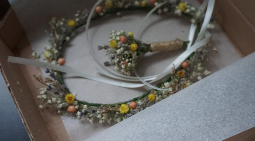 Cottage Core Style Dried Flower Crown