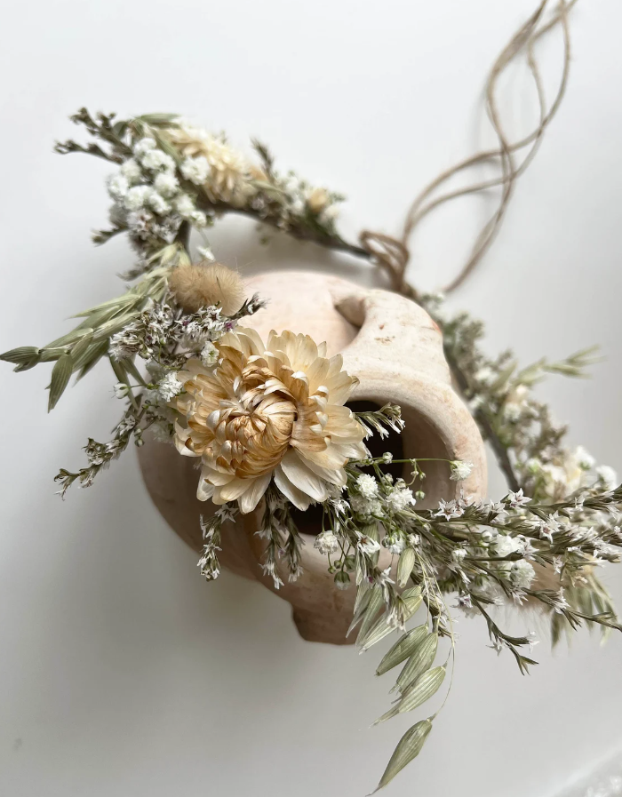 Boho Style Dried Flower Bridal Bouquet Set