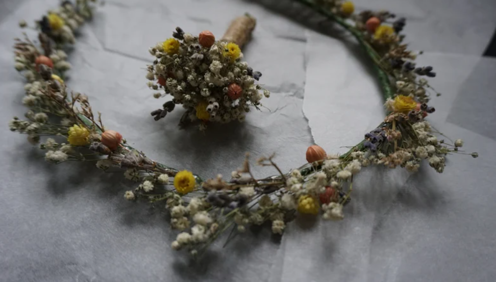 Cottage Core Style Dried Flower Crown