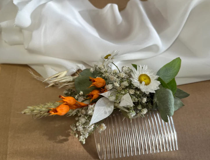 Boho Style Gypsophila and Daisy Flower Crown