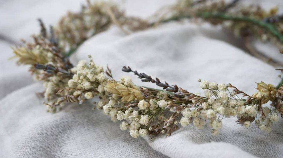 Vintage Dried Flower Bridal Bouquet Set