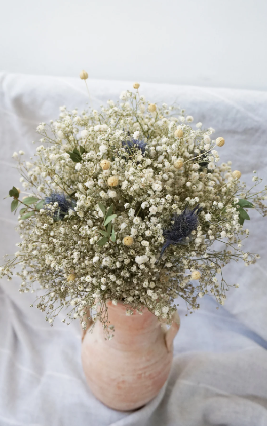 Rustic Gypsophila Eucalyptus Bridal Bouquet Set